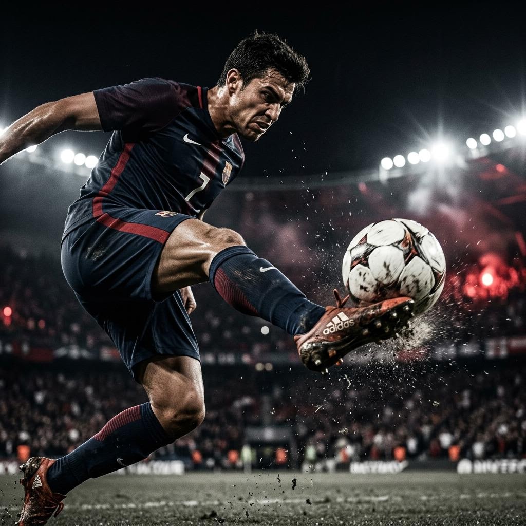 Football tactical analysis and player in action